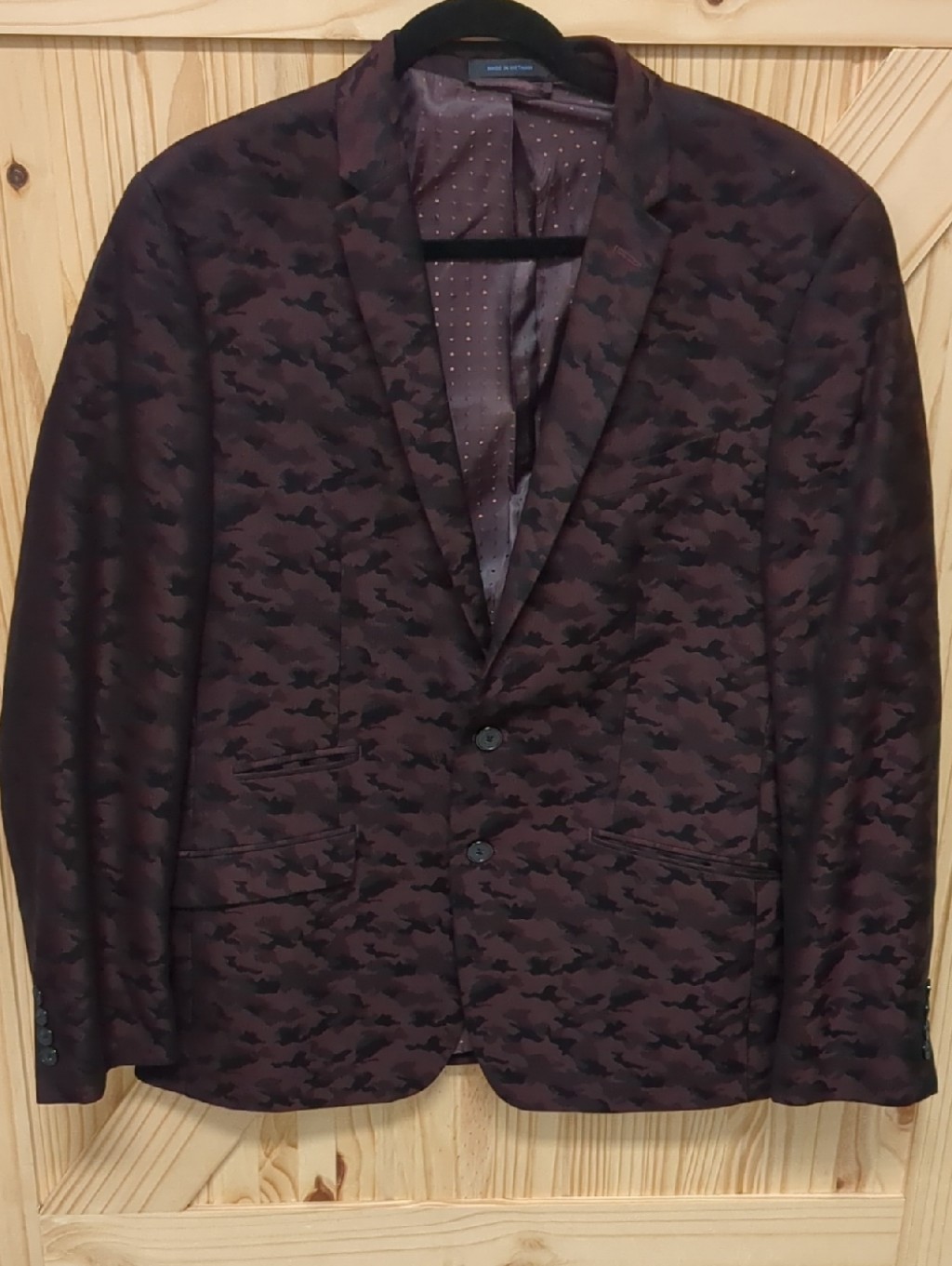 Andrew Fezza Purple Camouflage Blazer
